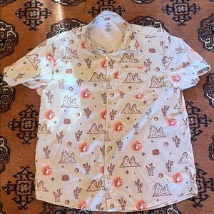 Men's Bucee’s White Patterned Shirt